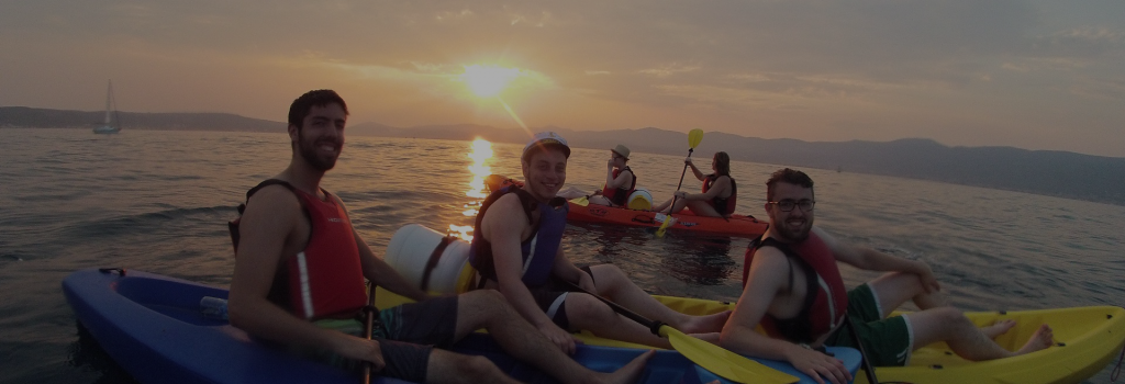 Sunset kayaking tour