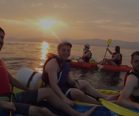 Sunset kayaking tour